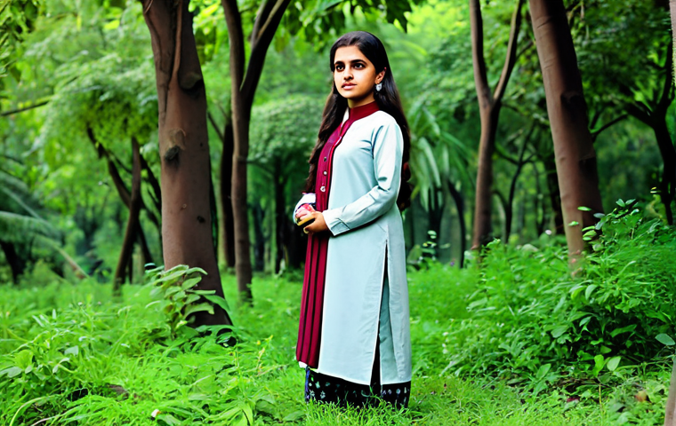 **
"A professional female teacher, fully clothed in a modest shalwar kameez with a dupatta, standing in a lush green forest, teaching children about nature, safe for work, perfect anatomy, natural proportions, high-resolution photography, appropriate content, family-friendly, professional."
**