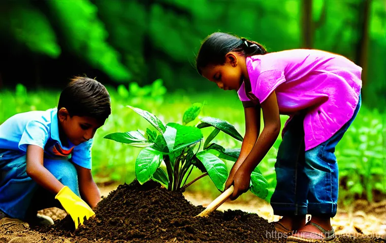 숲교육에서의 팀워크 개발 - **Prompt 2: Joyful Forest Exploration**
    "A small group of children, aged 6-10, are joyfully expl...